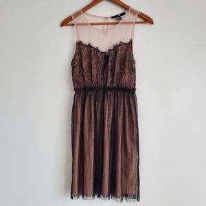 5 for $25 Clearance Sale F21 Lace Mesh Mini Dress